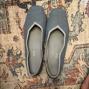 Vivaia blue Flats with Classic Silhouette and Comfortable Fit size 10